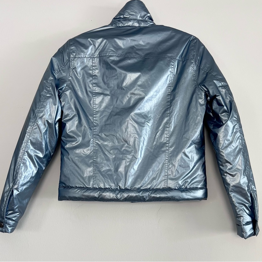 J. Society Society Metallic Jacket In Slate. View 5